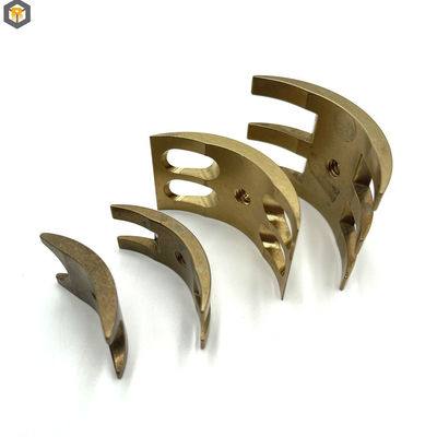 Pièces en laiton 2D/3D/Dessin sur mesure fraisées à la CNC par des machines à forger des métaux avec polissage