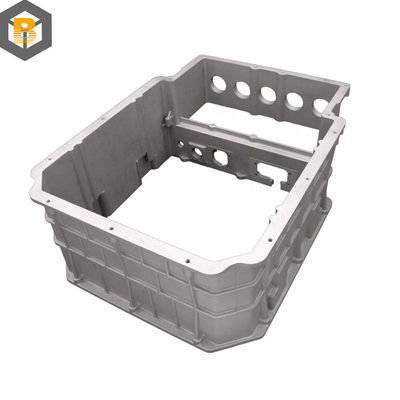 Pièce de rechange de carrosserie de moteur en aluminium sur mesure OEM avec structure de chambre de pression verticale