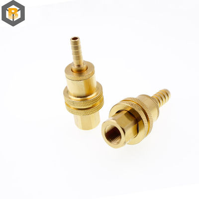 Coulée de métal sur mesure M CNC pièces tournées en laiton Fabrication de pièces de machine d'accouplement en laiton