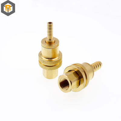 Coulée de métal sur mesure M CNC pièces tournées en laiton Fabrication de pièces de machine d'accouplement en laiton