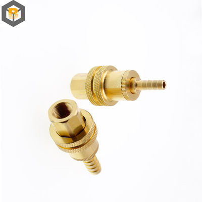 Coulée de métal sur mesure M CNC pièces tournées en laiton Fabrication de pièces de machine d'accouplement en laiton