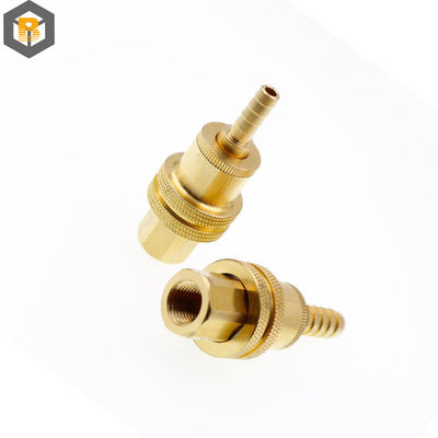 Coulée de métal sur mesure M CNC pièces tournées en laiton Fabrication de pièces de machine d'accouplement en laiton
