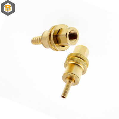 Coulée de métal sur mesure M CNC pièces tournées en laiton Fabrication de pièces de machine d'accouplement en laiton