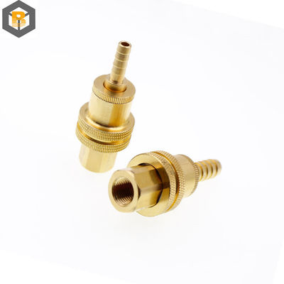 Coulée de métal sur mesure M CNC pièces tournées en laiton Fabrication de pièces de machine d'accouplement en laiton