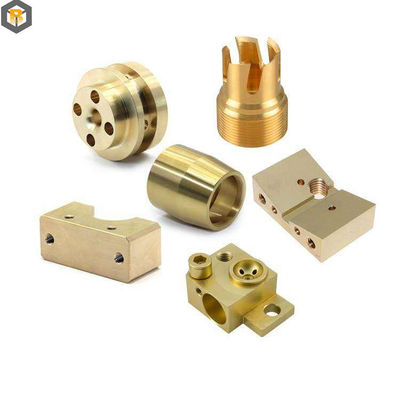 Machining de précision tourné CNC pièces de machine personnalisées par 2D / 3D / dessin Alloy Brass