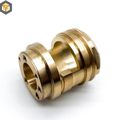 Machining de précision tourné CNC pièces de machine personnalisées par 2D / 3D / dessin Alloy Brass