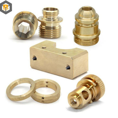Machining de précision tourné CNC pièces de machine personnalisées par 2D / 3D / dessin Alloy Brass