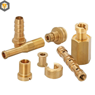 Machining de précision tourné CNC pièces de machine personnalisées par 2D / 3D / dessin Alloy Brass