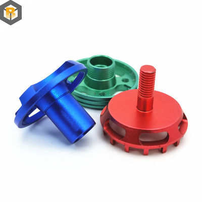 Pièces de rechange mécaniques en alliage d'aluminium à usinage CNC personnalisé avec couleur anodisante