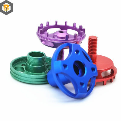 Pièces de rechange mécaniques en alliage d'aluminium à usinage CNC personnalisé avec couleur anodisante