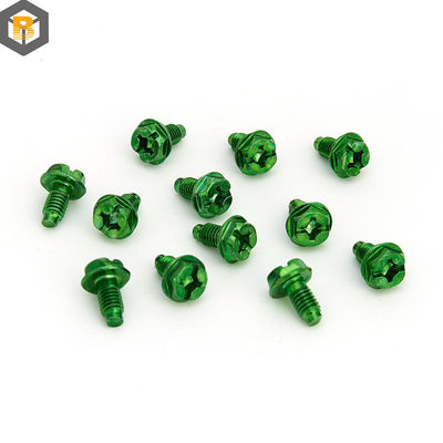 Partie de rechange de vis verte en acier au carbone