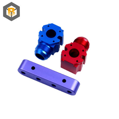 Matériau en aluminium de haute précision personnalisé Partie de machine CNC avec couleur anodisée