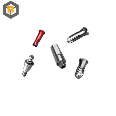Abutment d'implant dentaire personnalisé, vis de retenue en alliage de titane, abutment pluriel droit, pièce d'usinage de précision