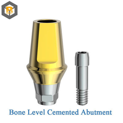 Implantation en titane hexagonale interne de type submergé Implantation dentaire au niveau des os Compatible avec la conception 3D personnalisée