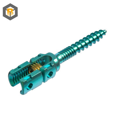 5.5mm Système de fixation à vis double filetage du pédicule vertébral personnalisé par 2D / 3D / dessin