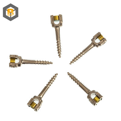5.5mm Système de fixation à vis double filetage du pédicule vertébral personnalisé par 2D / 3D / dessin