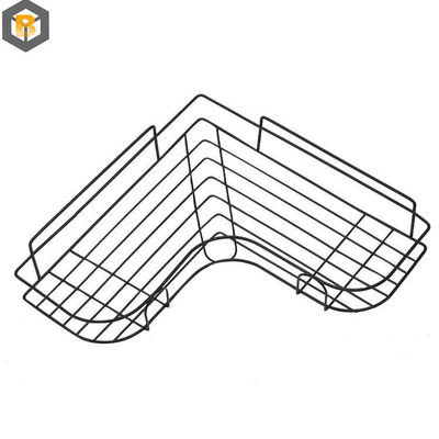 Grand panier de capacité en acier inoxydable de coin de douche Caddy personnalisé par 2D / 3D / dessin