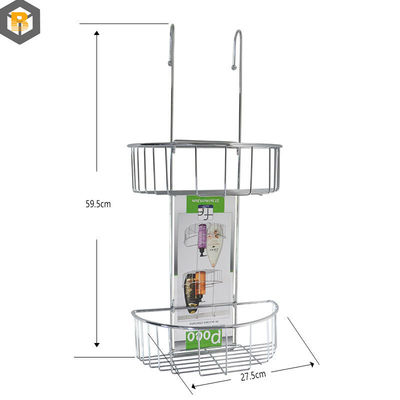 Organiseur de rangement en fil métallique sur mesure pour salle de bain