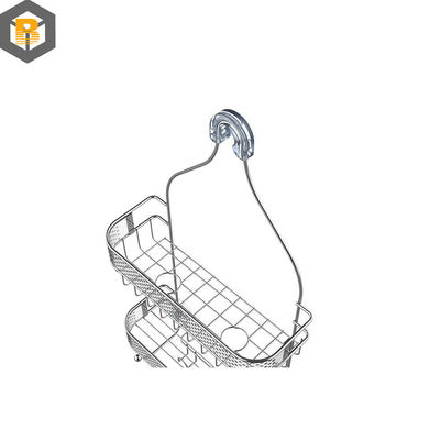 Caddy de douche suspendu de salle de bain avec crochets et rangement de salle de bain sur mesure par 2D / 3D