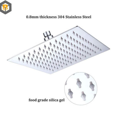 304 en acier inoxydable haute pression pluie haut tête de douche pièce de rechange personnalisée par 2D / 3D