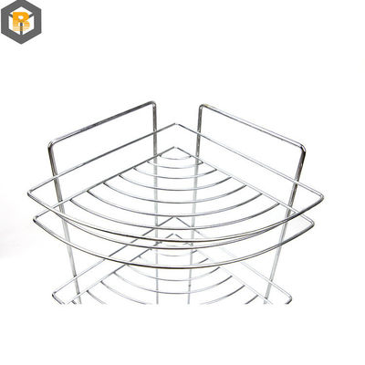 2D/3D personnalisé dessin outils de salle de bain 3 niveaux étagère de stockage de douche d'angle porte-serviettes debout