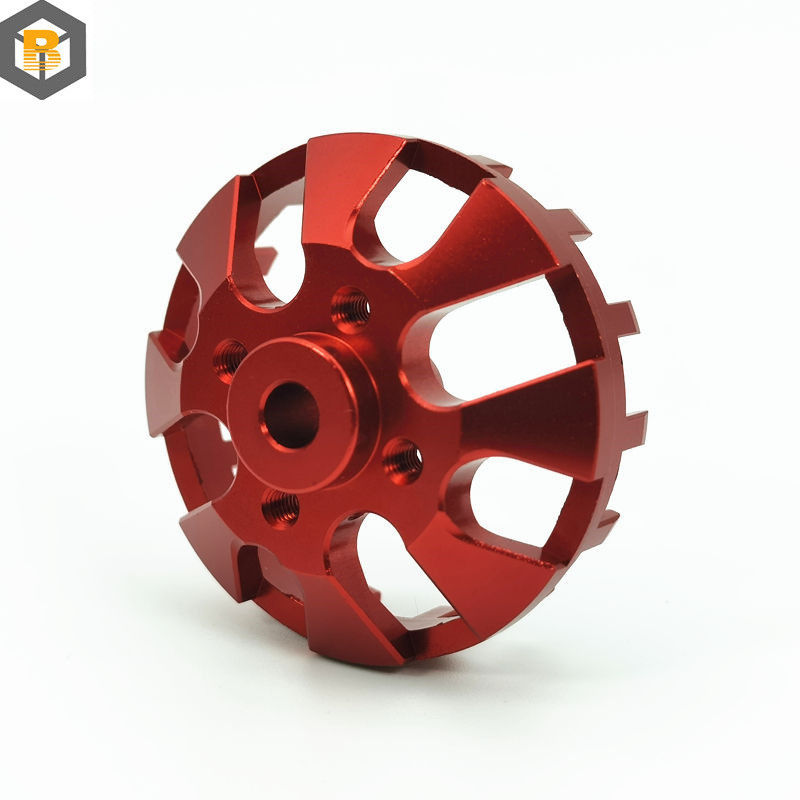 Pièces de rechange mécaniques en alliage d'aluminium à usinage CNC personnalisé avec couleur anodisante
