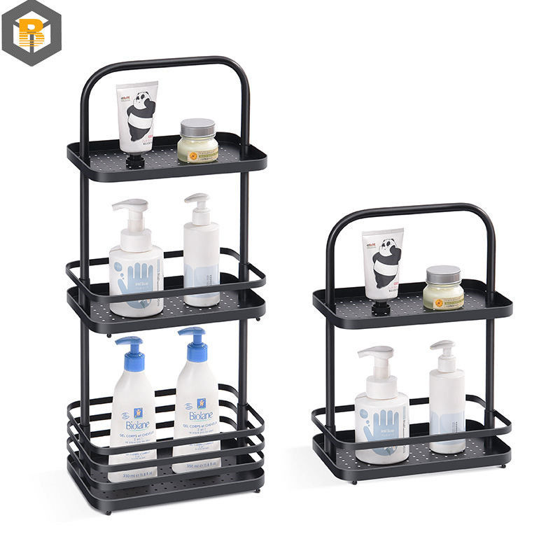 Grand panier de capacité en acier inoxydable de coin de douche Caddy personnalisé par 2D / 3D / dessin