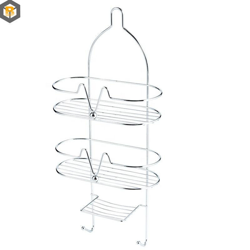 Personnalisé par 2D / 3D / dessin Double couche salle de bain Shampooing rangement Rack Monture murale Étagère