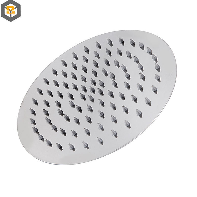 Personnalisé par 3D acier inoxydable grosse buse salle de bain douche pluie tête de douche pour haute pression